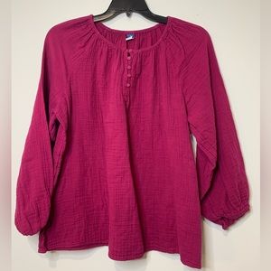 Old Navy Cotton Button Down Blouse